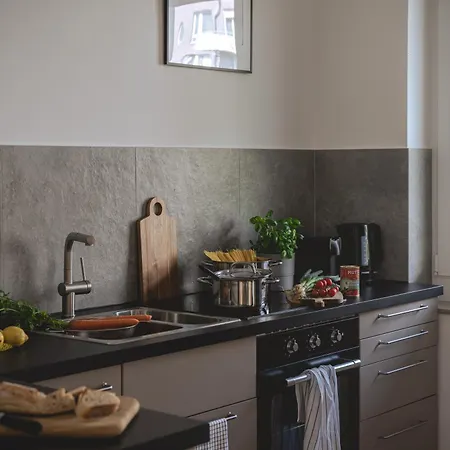 Nooqa - 'exklusives Design - Parkplatz, Balkon, Nespresso - 6 Personen - 85qm Apartmán