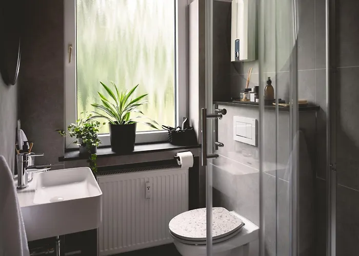 Nooqa - 'exklusives Design - Parkplatz, Balkon, Nespresso - 6 Personen - 85qm Apartman Duisburg